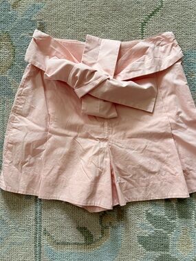 NWOT Jcrew High-Waist Bow Front Shorts in Light Pink
